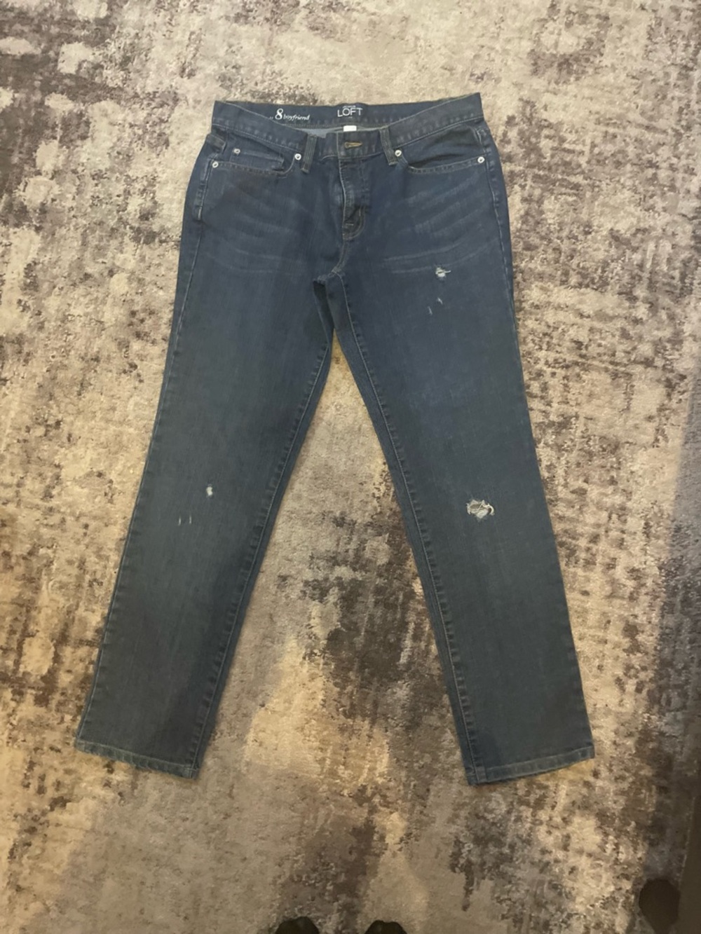 Ann Taylor Men's Slim Straight Dark Blue Denim Jeans